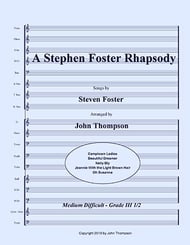 A Steven Foster Rhapsody Concert Band sheet music cover Thumbnail